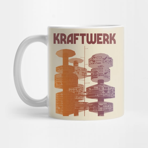Kraftwerk Retro 80s Styled Tribute Fanart Design by DankFutura